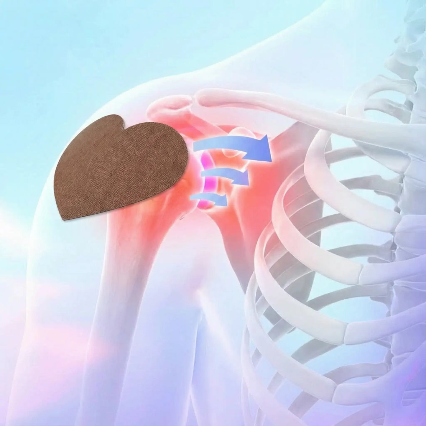 מדבקות להקלה בכאבי כתפיים