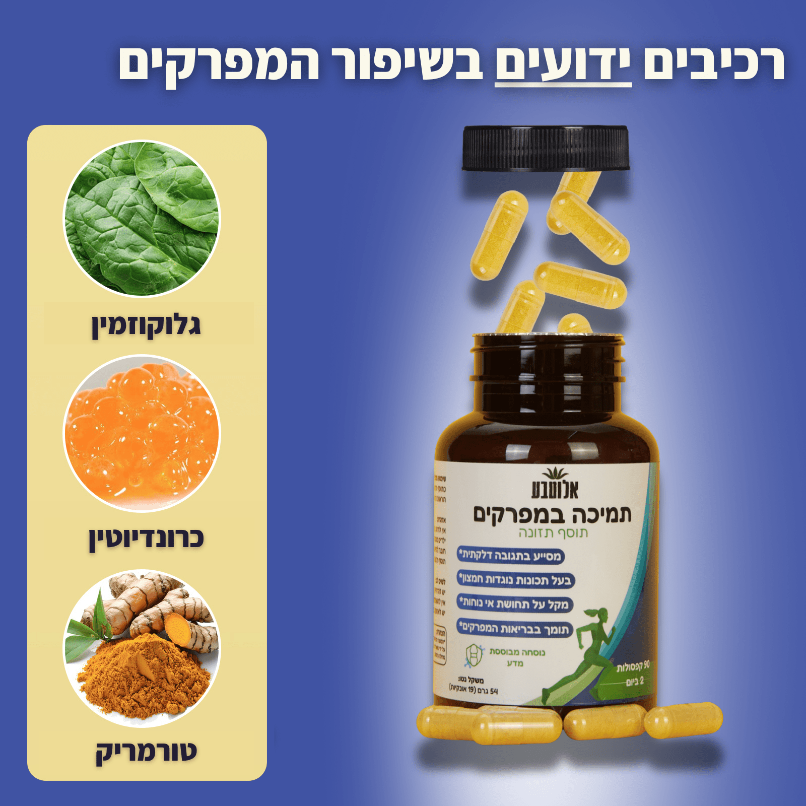 אלוטבע - תוסף תזונה לתמיכה במפרקים (מבצע ראש השנה) - Aloeteva